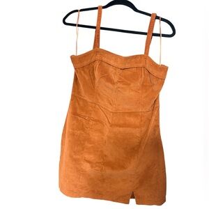 Hollister Burnt Orange Corduroy Dress